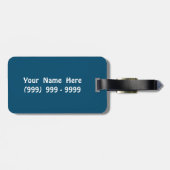 Étiquette À Bagage Splendeur et coutume de verdure (Dos horizontal)