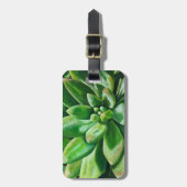 Étiquette À Bagage Splendide en vert (Devant Vertical)