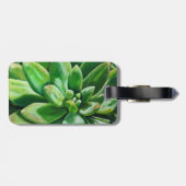 Étiquette À Bagage Splendide en vert (Dos horizontal)