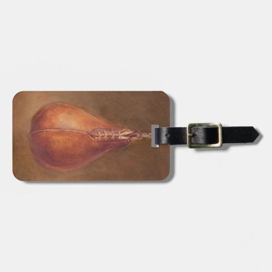 Étiquette À Bagage Sport rustique | Boxe (Devant horizontal)