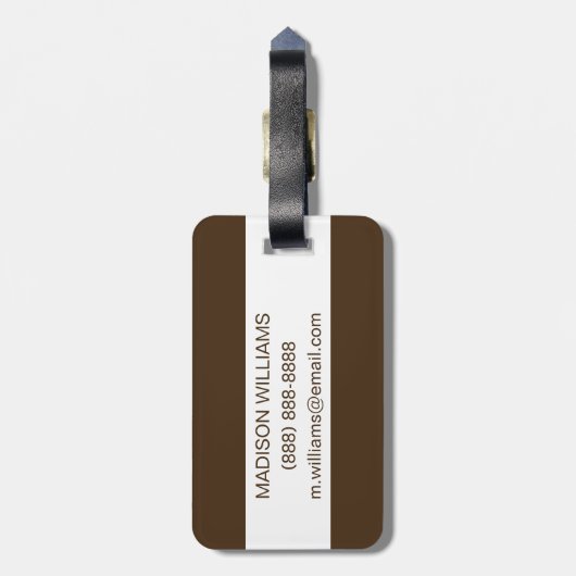 Étiquette À Bagage Sport rustique | Gant de boxe (Dos Vertical)