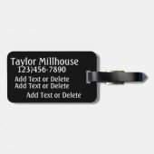 Étiquette À Bagage Sports - Baseball - SRF (Dos horizontal)