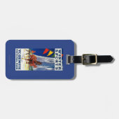 Étiquette À Bagage Sports d'hiver chez Yosemite PosterYosemite, CA (Devant horizontal)