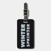 Étiquette À Bagage Sports d'hiver - Sprinter d'hiver - Licences de Ch (Devant Vertical)