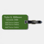 Étiquette À Bagage Sports - Golf (Dos horizontal)