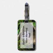 Étiquette À Bagage Spring Beauté a Purple Fleur sauvage Abstrait (Dos Vertical)