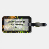 Étiquette À Bagage Spring Beauté a Purple Fleur sauvage Abstrait (Dos horizontal)