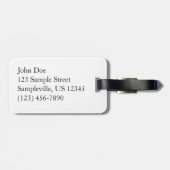 Étiquette À Bagage Spring Flowering Pear Tree (Dos horizontal)