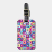 Étiquette À Bagage Squares (Devant Vertical)