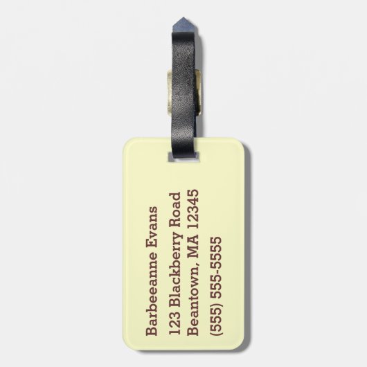 Étiquette À Bagage Squatchin (Dos Vertical)