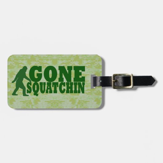 Étiquette À Bagage Squatchin allé (Devant horizontal)