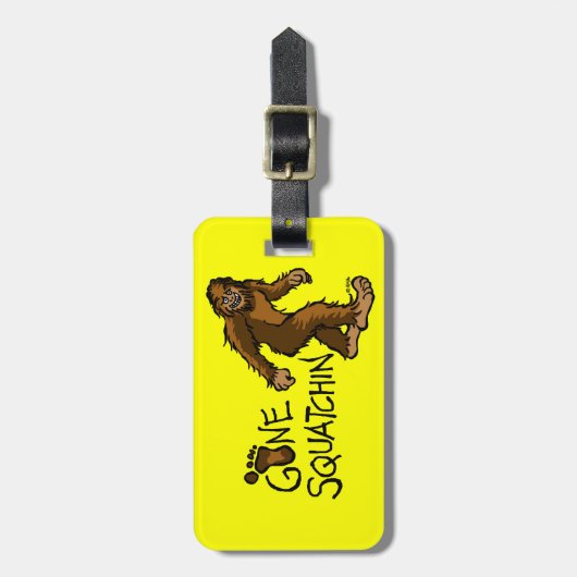 Étiquette À Bagage Squatchin allé (Devant Vertical)