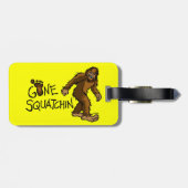 Étiquette À Bagage Squatchin allé (Dos horizontal)