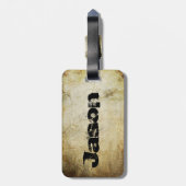 Étiquette À Bagage Squelette à la mode de danse (Dos Vertical)