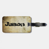 Étiquette À Bagage Squelette à la mode de danse (Dos horizontal)