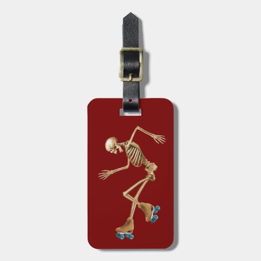 Étiquette À Bagage Squelette de Derby de rouleau (Devant Vertical)