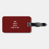 Étiquette À Bagage Squelette de Derby de rouleau (Dos horizontal)