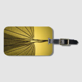 Étiquette À Bagage Squelette de feuille (Devant Horizontal)