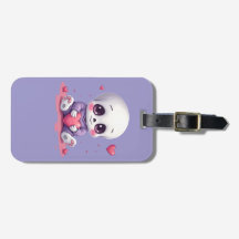 Squelette Kawaii Tenant un Cœur
