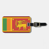 Étiquette À Bagage Sri Lanka National Flag Lion Symbol (Devant horizontal)