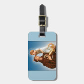 ÉTIQUETTE À BAGAGE ST ANTHONY DE PADUA-NEVER PERDENT VOS SACS ! (Devant Vertical)