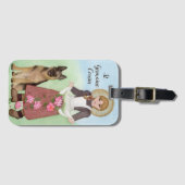 Étiquette À Bagage St Germaine Patron de Malade, Vulnérable Abusé (Devant Horizontal)