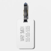 Étiquette À Bagage St. Louis Skyline (Dos Vertical)