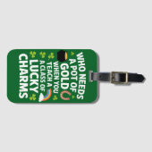 Étiquette À Bagage St patrick acher Lucky Charm Clover Irlandais (Devant Horizontal)