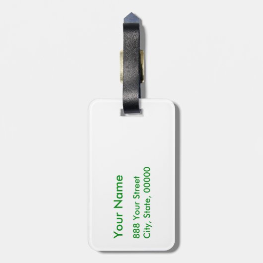 Étiquette À Bagage St Patrick's Day - Obtenez Lucky 3 + 1 feuilles = (Dos Vertical)