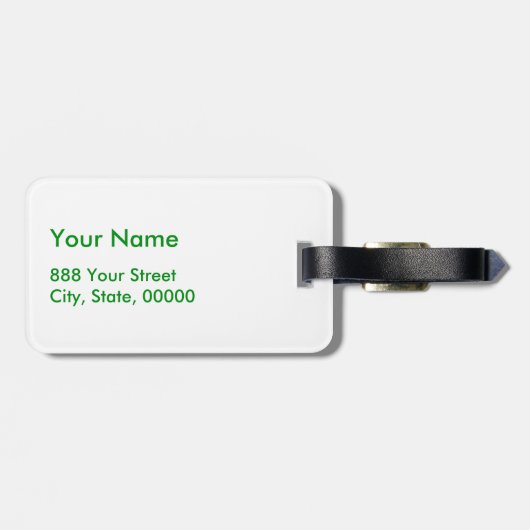 Étiquette À Bagage St Patrick's Day - Obtenez Lucky 3 + 1 feuilles =  (Dos horizontal)