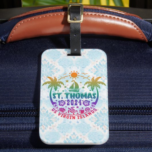 Étiquette À Bagage St. Thomas Bliss : Îles Vierges Tropicales (Insitu Rectoal 2)