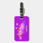 Étiquette À Bagage St. Thomas "Rock City" Îles Vierges des États-Unis (Devant Vertical)