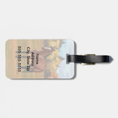 Étiquette À Bagage Stallion Cheval du Quartier Brown Bay (Dos horizontal)