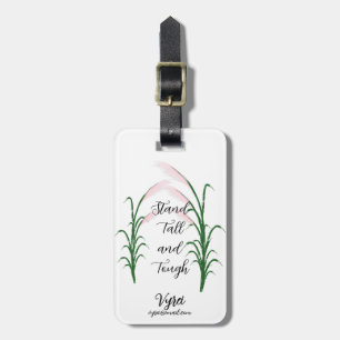 Étiquette À Bagage Stand Tall and Tough Self Love Citation positive