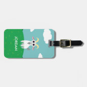 Étiquette À Bagage Stanley la chèvre (Devant horizontal)