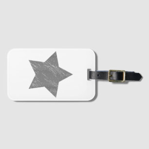 Étiquette À Bagage Star Gray Vintage Star