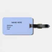 Étiquette À Bagage Star on Navy Blue Milky Way Galaxy (Dos horizontal)