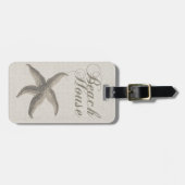 Étiquette À Bagage Starfish Beach House Plage Côté Côte (Devant horizontal)