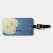 Étiquette À Bagage Starfish et un océan bleu (Devant horizontal)