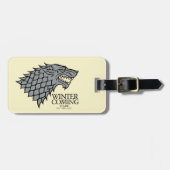 Étiquette À Bagage Stark Sigil - L'Hiver Arrive (Devant horizontal)