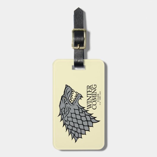 Étiquette À Bagage Stark Sigil - L'Hiver Arrive (Devant Vertical)