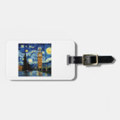Étiquette À Bagage Starry Night Big Ben London England (Devant horizontal)