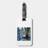 Étiquette À Bagage Starry Night Big Ben London England (Dos Vertical)