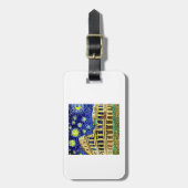 Étiquette À Bagage Starry Night Rome Italie (Devant Vertical)
