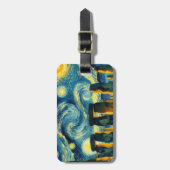 Étiquette À Bagage Starry Night Stonehenge (Devant Vertical)