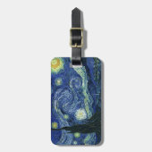 Étiquette À Bagage Starry Night Vincent van Gogh Art Peinture (Devant Vertical)