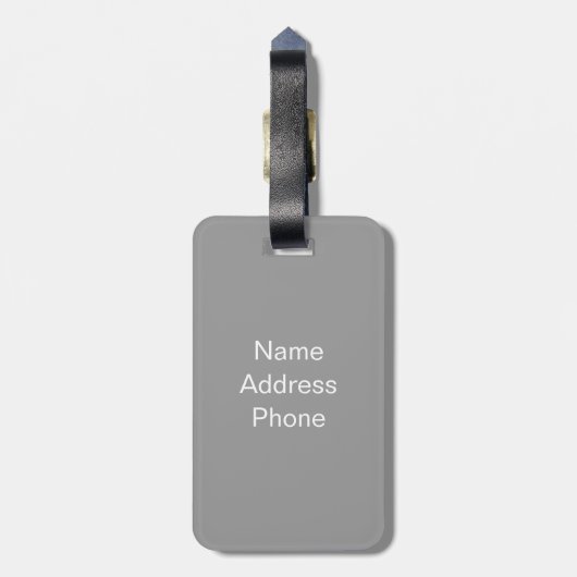 Étiquette À Bagage Statue dans des informations sur l'emplacement de (Dos Vertical)