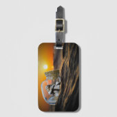 Étiquette À Bagage Statue dans une bouteille (Devant Vertical)