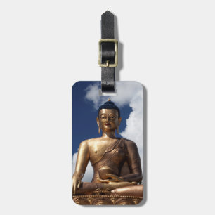 Étiquette À Bagage Statue de Bouddha assis