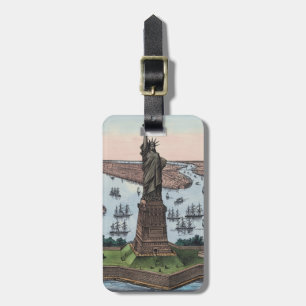 Étiquette À Bagage Statue de la Liberté de 1885 dans le port de NYC A